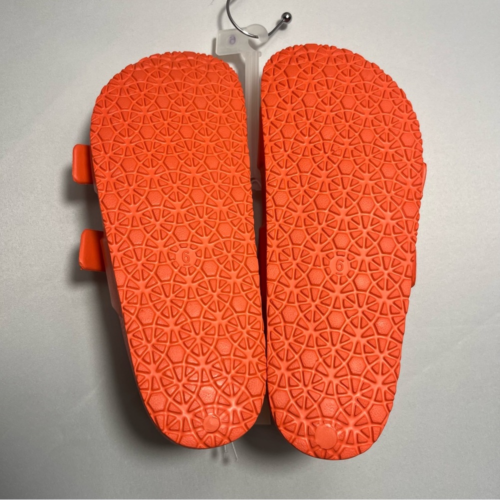 Women's Neida Eva Two Band Slide Sandals - Shade & Shore Coral Red Sz 6 NWT - Picture 5 of 6